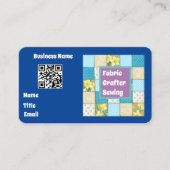 布製の木工芸品 名刺 (正面)