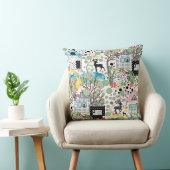 布製アップリケ素朴な庭園 クッション (椅子)