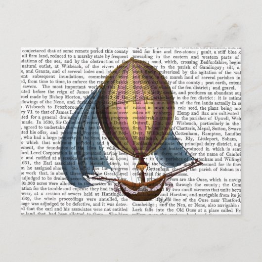 帆が青い航空船 ポストカード (正面)