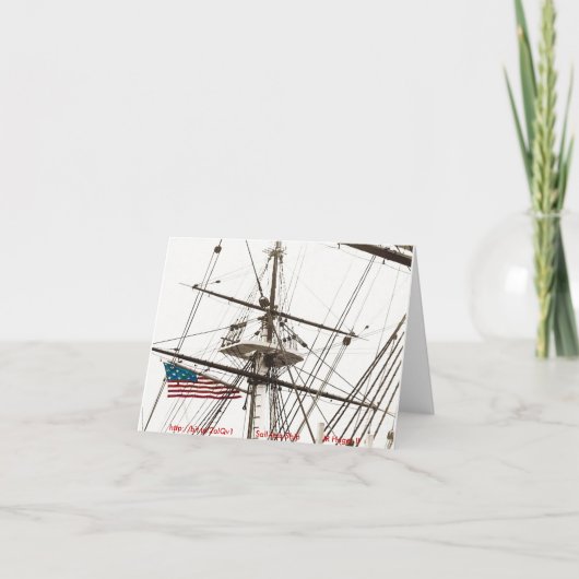 帆なし船舶 カード (正面)