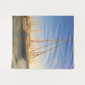 帆なし サニー デイ シー ビーチ イスラエル ハルツィリヤ タペストリー (正面(横))