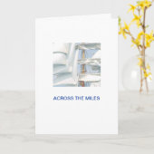 帆の下にある背の高い船 カード (黄色い花)