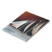 帆の下のボート ノートパッド (回転)