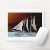帆の下のボート マウスパッド (マウス)
