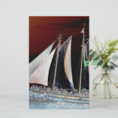 帆の下のボート 便箋 (スタンド正面)