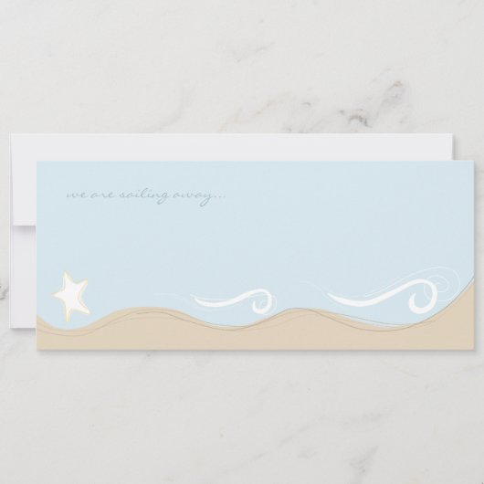 帆の動遠くに動の発表 案内状 (正面)