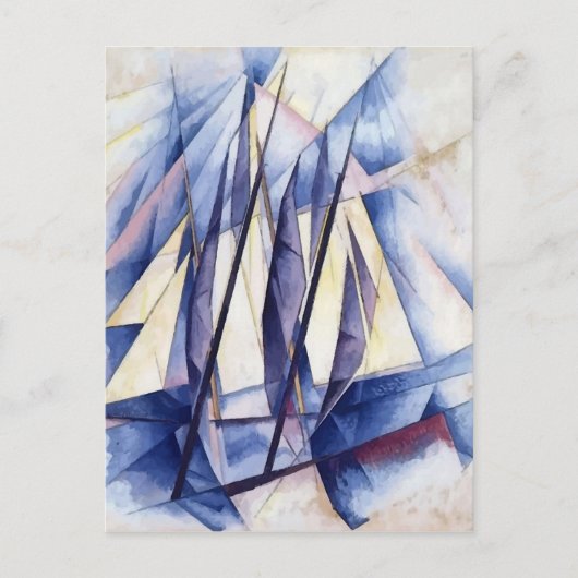 帆の移動 ポストカード (正面)