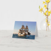 帆のNotecard - Mayflower II カード (黄色い花)