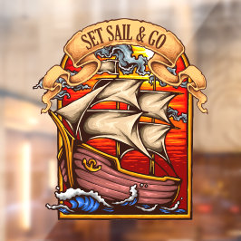 帆を張って帆船の芸術を行航海のう ウィンドウサイン