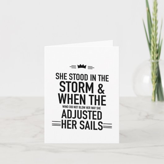 帆を張り直した カード (正面)