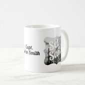 帆を張れ！船舶船員漁師テーマ コーヒーマグカップ (正面右)