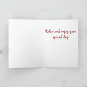 帆ボートのバースデー・カード カード (内部)