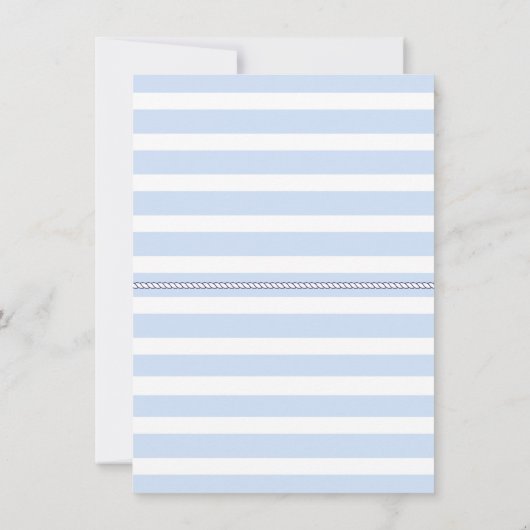 帆ボートの航海のな第1誕生日の招待状 招待状 (裏面)