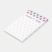 帆ボートパターン|はあなたの名前を加えます ポストイット (アングル)