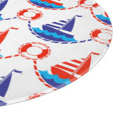 帆ボートパターン カッティングボード (角)