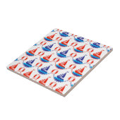 帆ボートパターン タイル (側面)