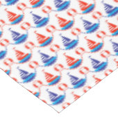 帆ボートパターン テーブルクロス (アングル)