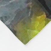 帆布に描かれた油絵、パリの通りビュー。アート フリースブランケット (角)