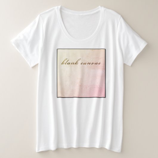 帆布 プラスサイズTシャツ (デザイン正面)