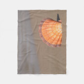 帆立貝Shell|クレタ、ギリシャ フリースブランケット (正面)