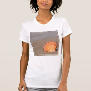 帆立貝Shell クレタ、ギリシャ Tシャツ