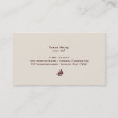 帆航海の船 名刺 (裏面)