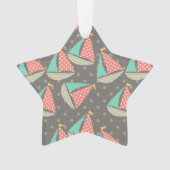 帆船お洒落船 オーナメント (正面)