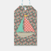 帆船お洒落船 ギフトタグ (正面)