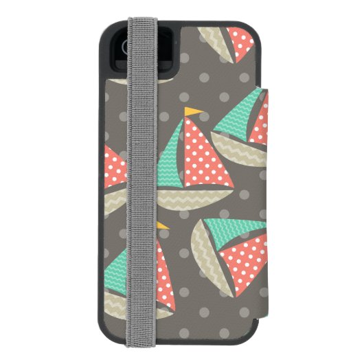 帆船お洒落船 INCIPIO iPhoneウォレットケース (フォリオ裏面)