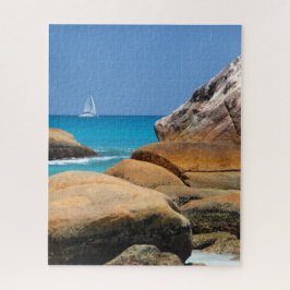 帆船がビーチ ジグソーパズル