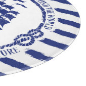 帆船が付いている航海のな紋章 カッティングボード (角)