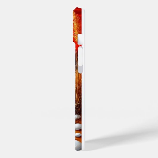 帆船で湖に沈む穏やかな夕日 Case-Mate iPhoneケース (裏面 / 左)