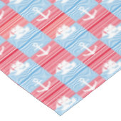 帆船といかり模様 テーブルクロス (アングル)