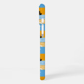 帆船といかり模様 iPhoneケース (左側面)