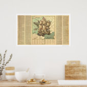 帆船としてのフランス王国1796 ポスター (キッチン)