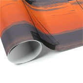 帆船とオレンジサンセットスカイ ラッピングペーパー (ロールコーナー)