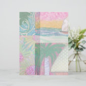 帆船とパームツリースクラップブック紙 (スタンド正面)