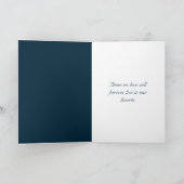 帆船とフルムーン悔やみや弔慰 カード (内部)