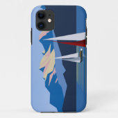 帆船と山の写真 Case-Mate iPhoneケース (裏面)