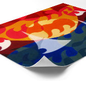 帆船と山 ポスター (角)