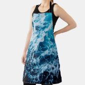 帆船に波を乗せて急な海。劇的で写真 エプロン (インサイチュ)