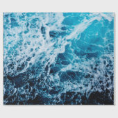 帆船に波を乗せて急な海。劇的で写真 ラッピングペーパー (フラット)