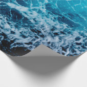 帆船に波を乗せて急な海。劇的で写真 ラッピングペーパー (角)