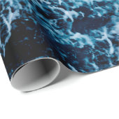 帆船に波を乗せて急な海。劇的で写真 ラッピングペーパー (ロールコーナー)