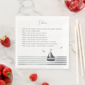 帆船のテーブル結婚トリビア (インサイチュ)