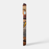 帆船のワイングラス iPhone 15ケース (左側面)