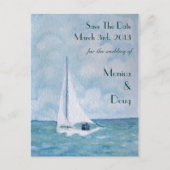 帆船の恋人たち、日付のはがきを保存 案内ポストカード (正面)