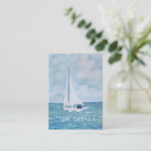 帆船の恋人たち,詳細カード プレイスカード (スタンド正面)