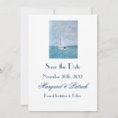 帆船の愛好家 – 日付を保存 セーブザデート (裏面)