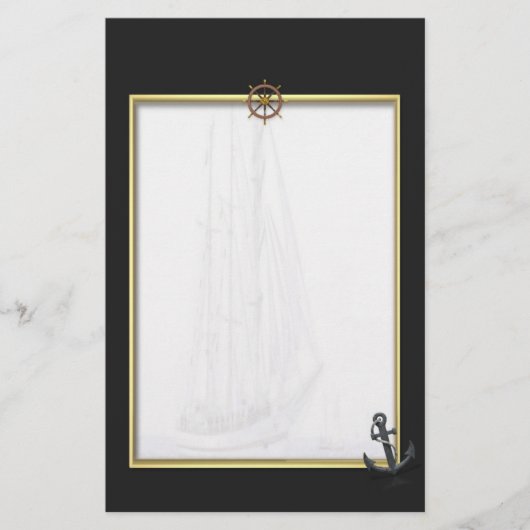 帆船の文房具 便箋 (正面)